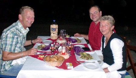 "Essen am Strand"