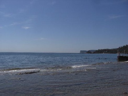 ...am Strand, mit Blick in Richtung Kemer...